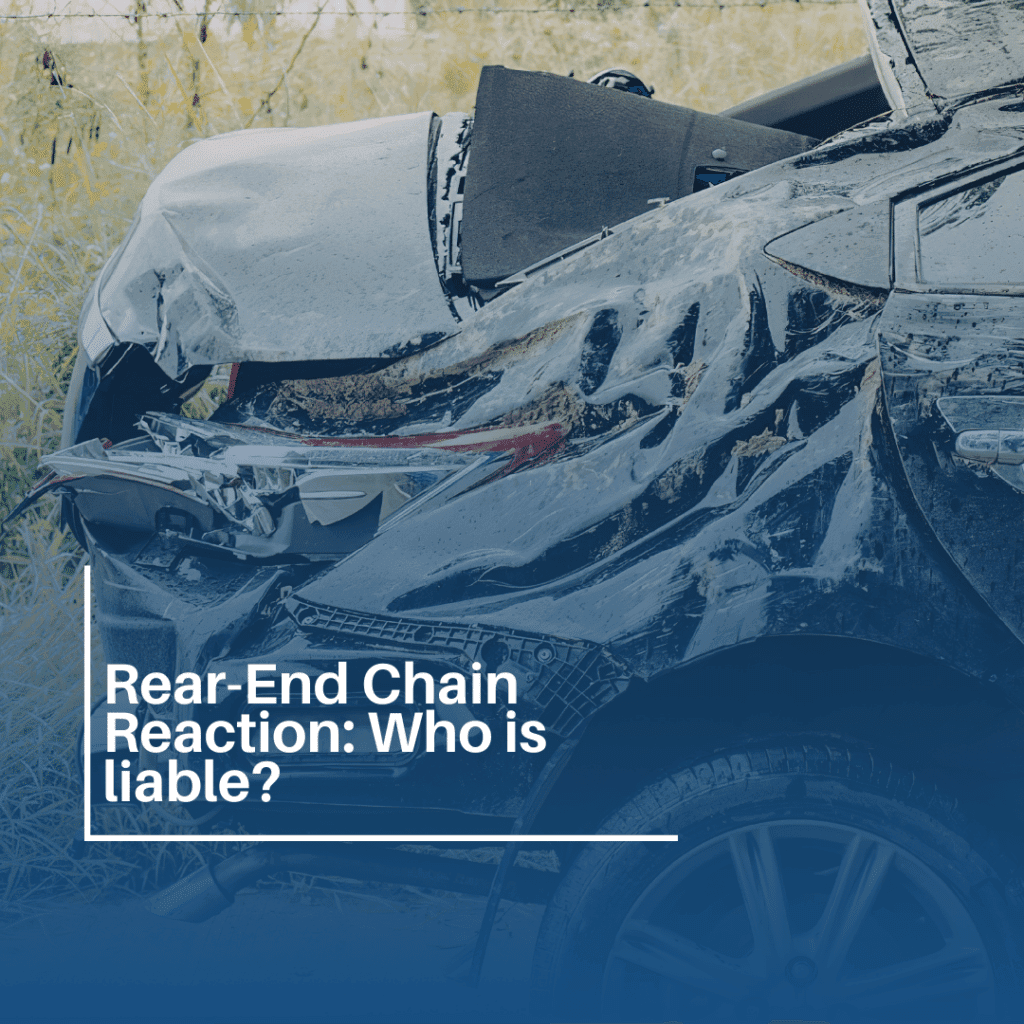 Rear-End Chain Reaction: Who is liable?